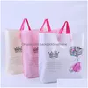 Sacchetti di imballaggio Sacchetto regalo di plastica con manico Tote Spessa Boutique Abbigliamento Confezione Abbigliamento Negozio Pacchetto Drop Delivery Ufficio Scuola Bu Dh0Zr