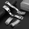 Cinturini per orologi Fibbia pieghevole in acciaio inossidabile solido per chiusura di distribuzione del cinturino Accessori in metallo da 18 mm