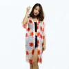 Kvinnor Bluses Kimono Cardigan Womens Tops och japansk stil Streetwear Kvinnliga kvinnor sommar 2023 Lång skjorta 001