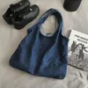 Sacs de soirée Adolescent Denim Tissu Hobo Sacs à main Femme Doux Qualité Hip Hop Quotidien High Street Grande Capacité Slouch Épaule Designer Sac