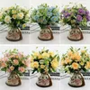 Dekorativa blommor 10 30 cm Rayon Autumn Chrysanthemum Bridal Bouquet Wedding Party Decoration Scrapbook Diy Flower