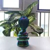 6 inch plateren glazen waterpijp bubbelolie brander waterpoelige rig bongs blauw helder