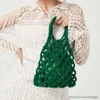 Stuff Sacks Cotton Rope Woven Women's Handbags Mesh Bag Designer Summer Straw Beach Bags Female Tote Bag Purses sac