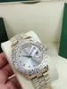 9 Style Diamon Diamond Watches Prezydent 43 mm 118239 118388 Srebrny Dail Sapphire 18K Automatyczny ruch mechaniczny męski zegarek na rękę męskie