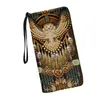 Brieftaschen Für Frauen Luxus Bands Southwest Tribal Hummingbird Print Leder Lange Zipper Mädchen Brieftasche Frau Geldbörse Karte Halter 2023