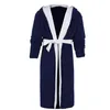 Indumenti da notte da uomo Uomo lungo caldo Homewear Robe Flanella Solid Winter Hooded Terry Luxury Towel For Men's Lace Thick Dressing Up Gown