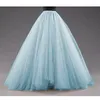 Faldas Malla dorada Mujeres Puffy Jupe Femme Fluffy Grueso Maxi Party Wear Long Tulle Mujer