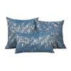 Pillow Luxury Jacquard Cover For Livingroom Decorative Throw Sofa Home Decor Pillowcase Blue Silver Green