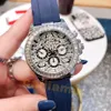 Orologi da uomo di design per uomo orologio con diamanti Movimento automatico in acciaio inossidabile Quadrante meccanico da 40 mm Geneve orologio di lusso caijiamin