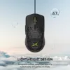 Souris Delux M700A souris de jeu RGB légère 67g 7200DPI 1000Hz souris ergonomique avec câble Ultra tissé pour ordinateur Gamer 230518