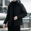 Giacche da uomo Supuscreat Giacca con cappuccio da uomo Inverno Maschile Gioventù Outwear Pile termico spesso Giacca a vento calda Autunno Cappotto casual