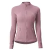 womens Yoga long sleeves Jacket Solid Color Nude Sports Shaping Waist Tight Fitness Loose Jogging Sportswear Women's
