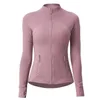 Mujeres Yoga Mangas largas Chaqueta Color Sólido Desnudo Deportes Shaping Cintura Apretada Fitness Suelto Correr Ropa deportiva Mujer