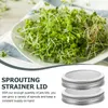 Servis uppsättningar 4 datorer Sprout Maker Sprout Sile Screen Kit rostfria burk skärmar nätslocket stål konservering burkar lock