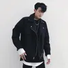 Wełniany płaszcz męski Mężczyźni Ubranie Hip Hop Krótka kurtka Koreańska Koreańska Losowa odzież uliczna Abrigo Hombre Autumn Winter Fashion Zapip Zewnętrza