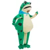 Cosplay Animal Frog Uppblåsbar kostymdräkter Klänning Anime Cosplay Christmas Carnival Halloween Party Costume For Adult Roll Play 230517