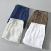 Men's Shorts Pure Linen Shorts for Men Summer Fashion Solid White Loose Holiday Shorts Man Casual Plus Size Button Fly Short Pants 230518