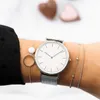 Wristwatches Customer Luxo Rose Gold Gold Women Women Bracelet Watches Top Brand Ladies Quartz Aço de aço Relogiowrist Relogiowrist