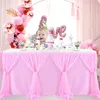 Spódnica stołowa stolik spódnica ślub przyjęcia urodzinowe ciasto deser bankiet Wesela Partys Home El Decoration 230517