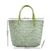 Stuff Sacks Summer Woven Basket Straw Bag Large Tote Bag Beach Seaside Holiday Casual Shoulder Bag Daily Shopping Bag Female