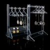 Jewelry Stand Mini Coat Hanger Rack Earring Display Large Capacity Storage Show Case Hook for Girls DIY Gift 230517