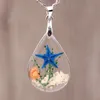 Natural Starfish Specimen Necklace Resin Pendant Necklace Fashion Accessories With Chain