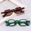 Zonnebrillen Kleine frame vierkant vrouwen voor mannen 2023 Trendy Designer Sun Glasses Fashion Vintage Steampunk Shades UV400