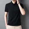 Polo da uomo Moda Uomo Estate Solid Polo Camicie stile coreano Daily Business Manica corta Sottile Quick Dry Streetwear Top in cotone sciolto 230518