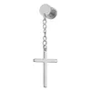 Stud Titanium Steel Cross Pendant oorbellen 1 van de Unisex Fashion Punk Gothic Cross Earrings vrouwen Men Cross Hip Hop Dange oorbellen Z0517