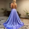 Robes de soirée A Line Beauty Vestidos Graduacion Robes de soirée Halter Beading Split Formal Homecoming