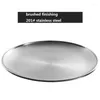 Plates 1pcs 30cm Stainless Steel Plate Single Layer Thickened Golden Disc Dessert Buffet Dinner Barbecue