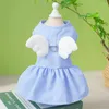 Chien vêtements belle robe pour animaux de compagnie collier de poupée garder la chaleur léger hiver en plein air filles chiot chien vêtements fournitures