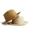 Stingy Brim Hats Wide Sun Hat Women Men Panama For Summer Beach Sunbonnet With Fashion Band Size 58CM