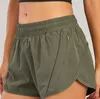 Neue Mode Lulus Yoga-Shorts Damen Yoga-Outfits Hohe Taille Shorts Übung Kurze Hosen Fitnessbekleidung Mädchen Laufen Aktiv Elastisch AdH