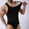 Body Shapers pour hommes Singlet Sous-vêtements Hommes Slim Bodys Homme Élasticité Corrective Sports Fitness Leotard Une pièce High Building