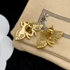 Designer Bee Copper Crystal Bracelet Diamond Vintage Gold Perfect for Men and Women Gift For Women Charm Earring Wedding