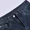 Активные брюки Женщины повседневные свободные кнопки на молнии карман с прямой ногой широкие брюки джинсы джинсы джинсовая джинсовая джинсовая джинсы