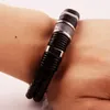 Charm-Armbänder aus Leder, gewebtes Metall für Männer und Frauen, Persönlichkeit, handgefertigter Schmuck, Modeaccessoires, Geschenke für Männer