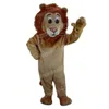 Simulation Brown Lion Maskottchen Kostüme Unisex Cartoon Charakter Outfit Anzug Halloween Erwachsene Größe Geburtstag Party Outdoor Festival Kleid
