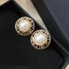 Mode Femmes Perle Stud Charme Boucles D'oreilles Designer De Luxe Marque Lettre Amour Coeur Strass Boucle D'oreille Plaqué Femmes De Noce Bijoux Accessoires Cadeaux