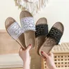 Kapcie Summer Flip Mesh Lelies Dam Casual Flat Home Koronki Sandały żeńskie 2023 Nowe buty damskie Sandalias