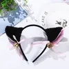 Elastici per capelli Lovely Cat Ear Hair Wear Ragazze Anime Costume Cosplay Peluche Hairband Night Party Club Bar Decorare Fasce Accessori per capelli 230517