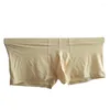 Caleçon hommes glace soie mince Boxer éléphant nez poche sous-vêtements Lingerie hommes confortable culotte respirant solide