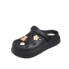 Sandals Summer Hole Shoes Women's Platform Non-slip Comfortable Nurse Sandals Outdoor Bag Head Step Feeling Slippers HA6332-3-16