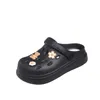 Sandals summer hole shoes women's platform non-slip comfortable nurse sandals outdoor bag head step feeling slippers HA6332-3-07