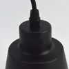 Métal suspendu éclairage abat-jour lampadaire 120mm noir mat peinture processus lustre mur boiteux abat-jour accessoires d'éclairage