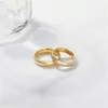 Bant Yüzükleri Tigrade Altın Renkli Tungsten Ring çift erkek kadın klasik düğün nişan grubu 2468mm Özel Yazma Gravür Adı 230518