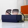 Ontwerper Lou Vut Luxury Cool Sunglasses Live Broadcast Koreaans geprinte geprinte lichte lichte mode -slijtage vrouw met originele doos