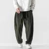 Ethnische Kleidung im chinesischen Stil Cordhose Hose Jogger Mann Jogginghose Orientalische Herren Oversize Streetwear Baggy Wide 31878