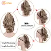 tails MEIFAN Synthetic Short Wavy Claw tail Clip In Hair Extension Black Brown Tail Clip In Hair Tail Natural False Hairpiece 230518